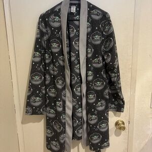 Star Wars Baby Yoda Black and Gray Robe